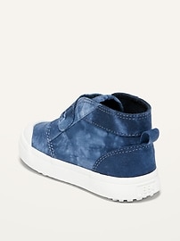 View large product image 3 of 4. Unisex Mid-Top Tie-Dye Canvas Chukka Sneakers for Toddler