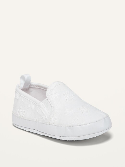 View large product image 1 of 4. Eyelet Slip-Ons for Baby