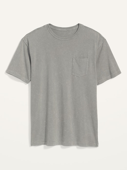 View large product image 1 of 1. Vintage Mineral-Dyed Pocket Gender-Neutral T-Shirt for Adults