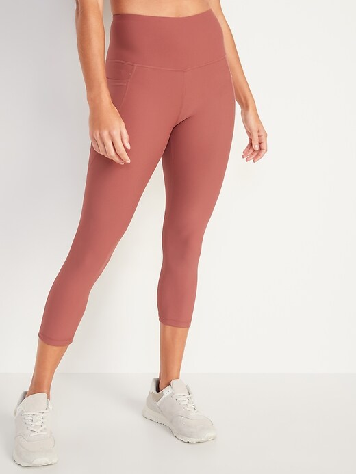 Old Navy - High-Waisted Elevate Powersoft Side-Pocket Crop Leggings for  Women
