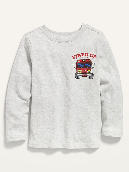 View large product image 1 of 1. Long-Sleeve Graphic Tee for Toddler Boys