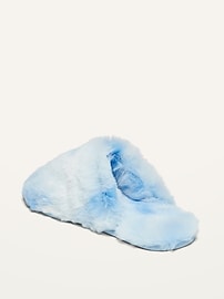 View large product image 3 of 3. Faux-Fur Slippers for Girls