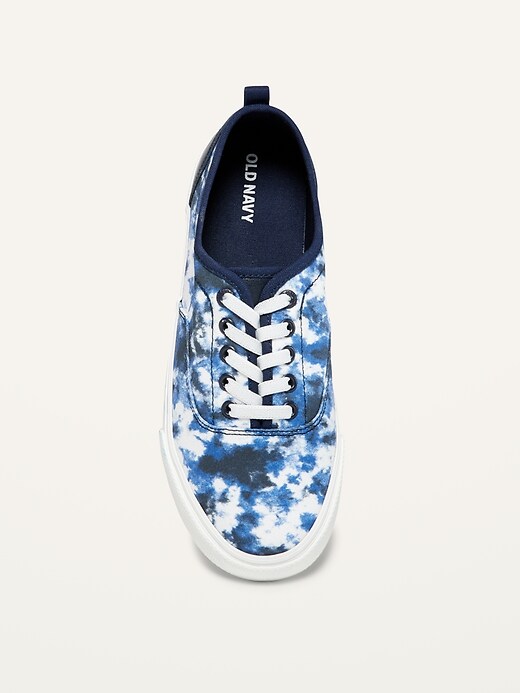 View large product image 2 of 2. Gender-Neutral Tie-Dye Lace-Up Sneakers For Kids