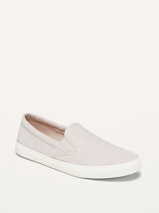 Old Navy Faux-Suede Slip-On Sneakers for Women. 1