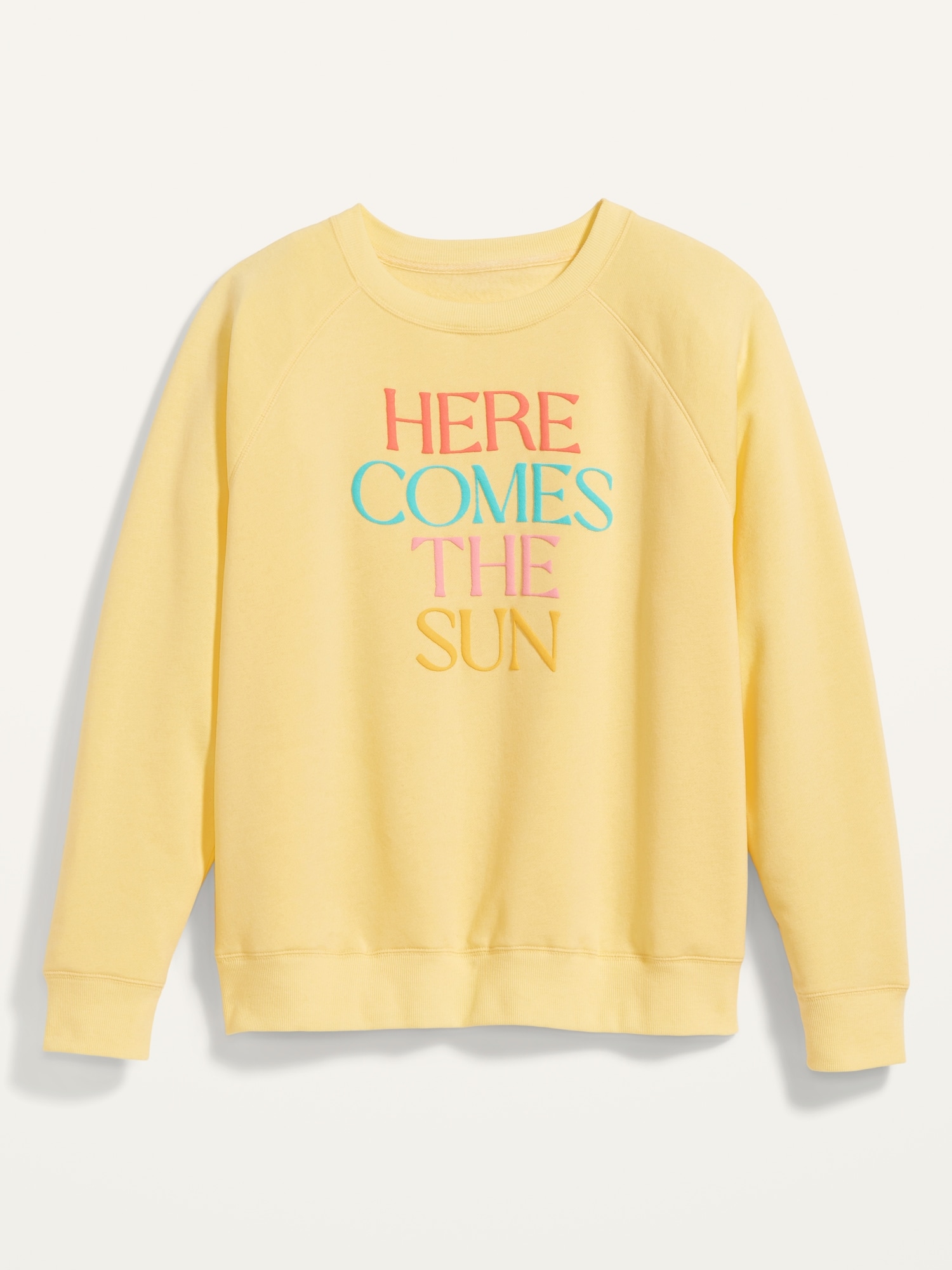 plus size yellow sweatshirt