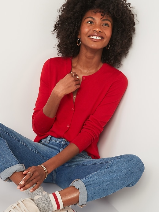 トップス OVY Super Comeback Crew Neck Cardigan FA24_RC-