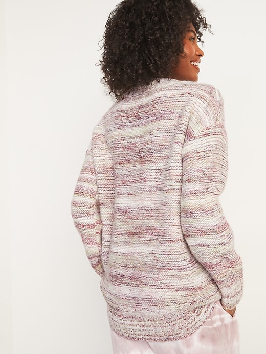 Image number 2 showing, Oversized Cozy Space-Dye Sweater for Women