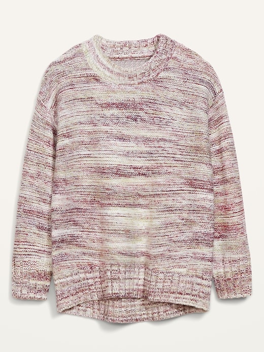 Image number 4 showing, Oversized Cozy Space-Dye Sweater for Women