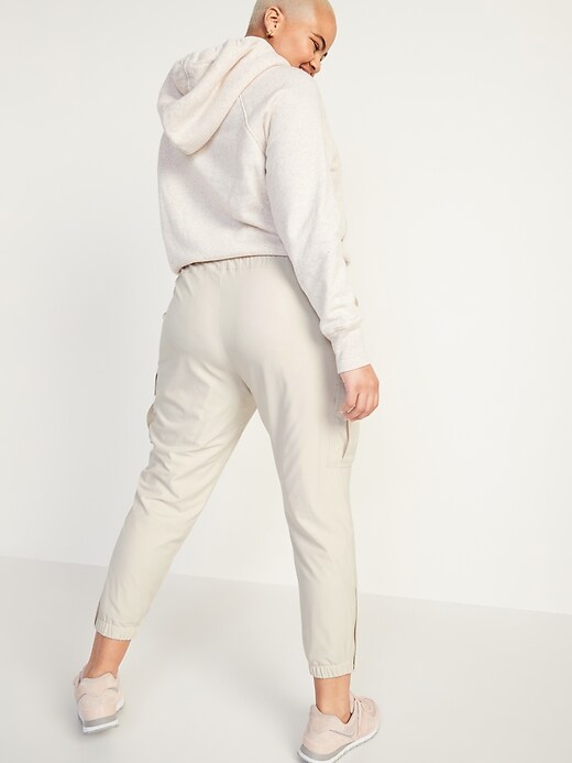Image number 6 showing, High-Waisted StretchTech Mesh-Lined Jogger Cargo Pants