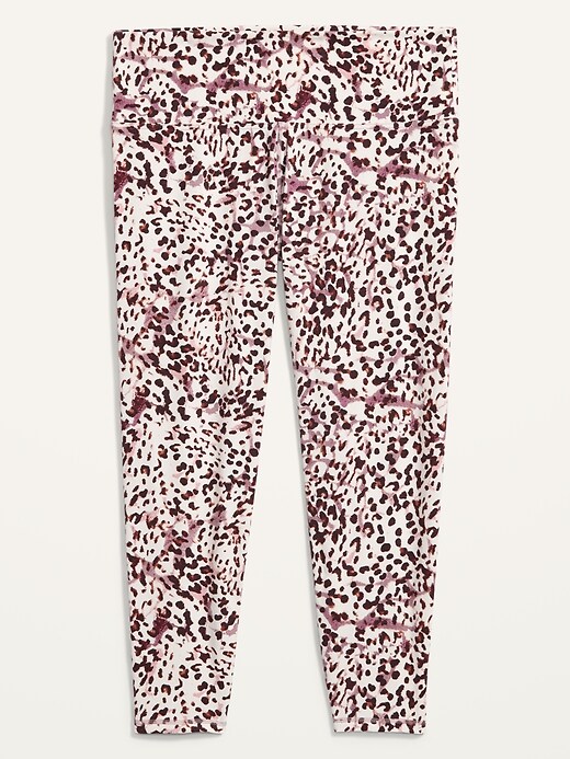 View large product image 2 of 2. High-Waisted Balance Cheetah-Print Plus-Size 7/8-Length Leggings