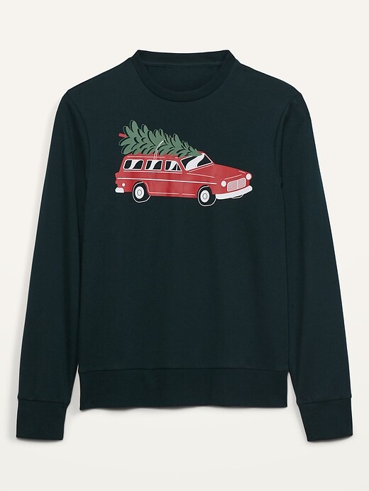 View large product image 2 of 2. Cozy Christmas Gender-Neutral Graphic Sweatshirt for Adults