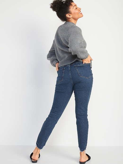 Image number 5 showing, High-Waisted Button-Fly Rockstar Ankle Jeans for Women