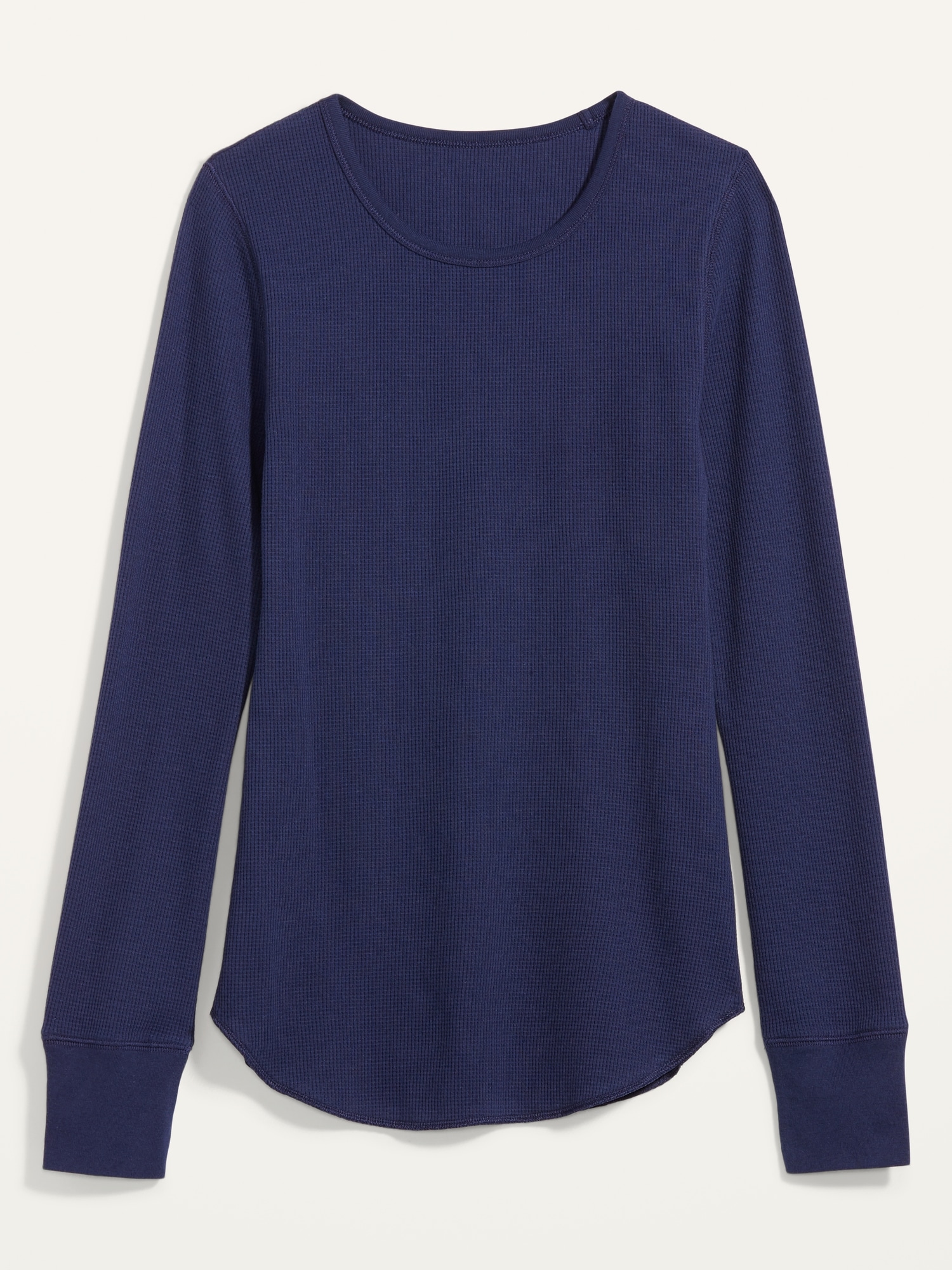 Thermal-Knit Long-Sleeve Tee for Women
