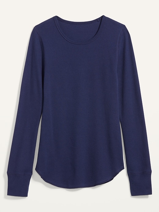 View large product image 2 of 2. Thermal-Knit Long-Sleeve Tee for Women