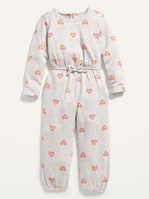 View large product image 1 of 2. Cozy Printed Jumpsuit for Toddler Girls