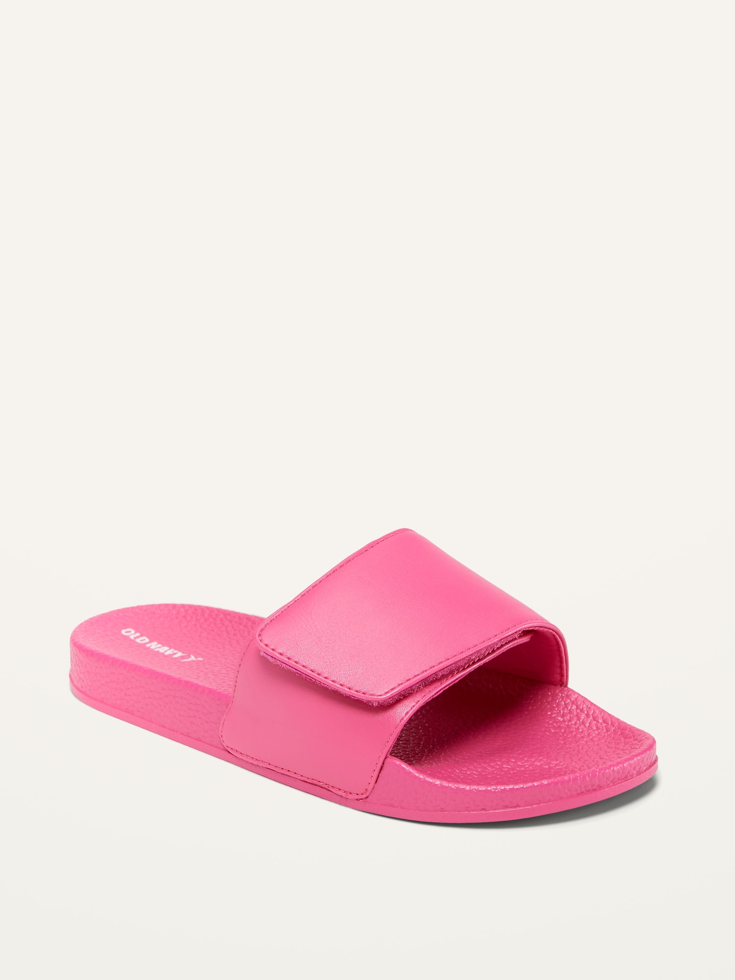 Faux Leather Slide Sandals For Girls Old Navy