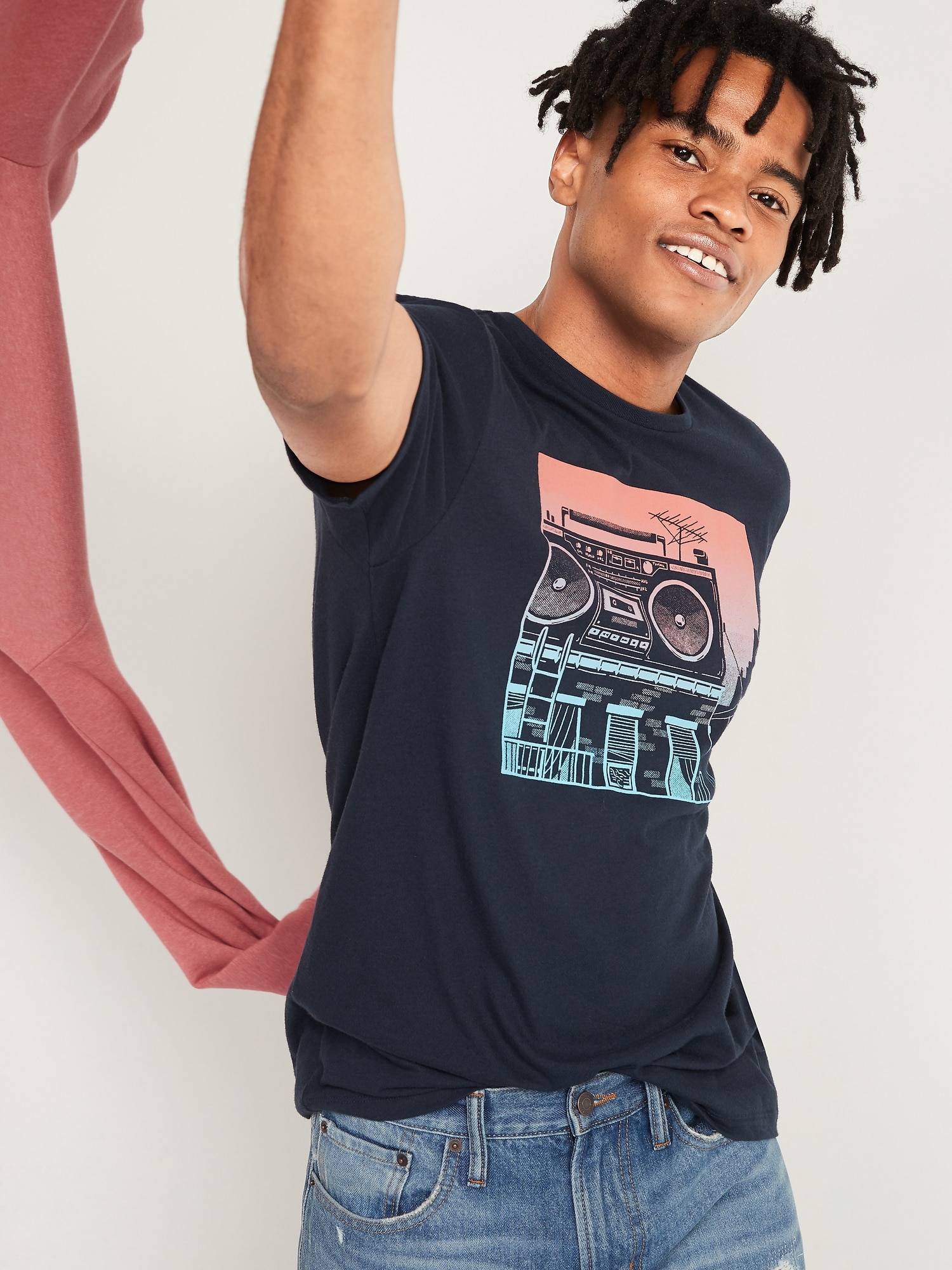 Soft-Washed Graphic Tee for Men 