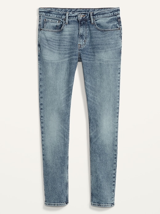 Image number 4 showing, Skinny Built-In Flex Acid-Wash Jeans