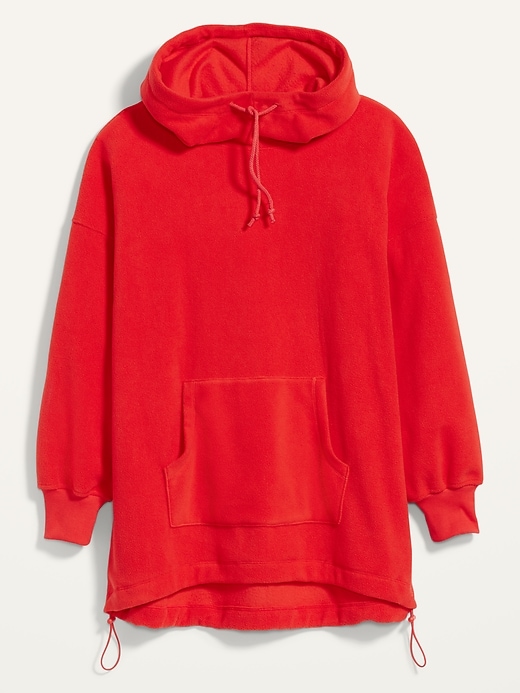 View large product image 2 of 2. Oversized Micro Performance Fleece Pullover Hoodie for Women