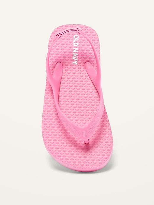 View large product image 2 of 4. Unisex Solid Flip-Flops for Toddler