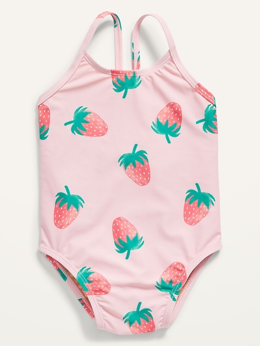 Old Navy One-Piece Bow-Tie Swimsuit for Toddler Girls. 1