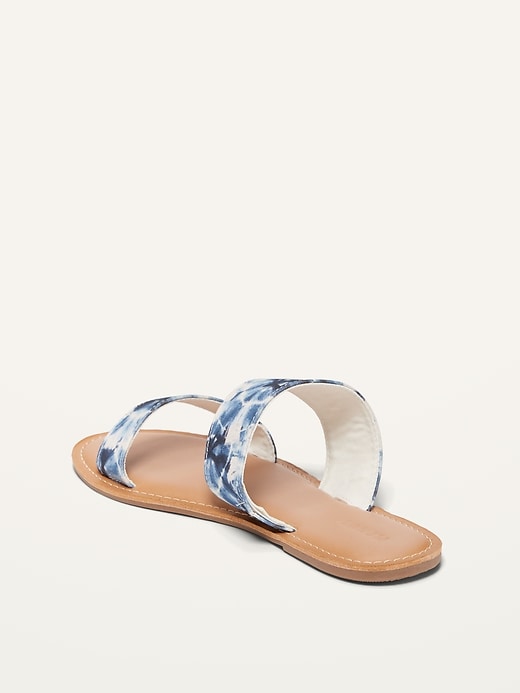 Image number 3 showing, Tie-Dyed Double-Strap Sandals