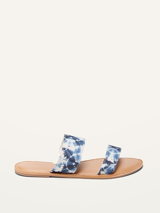 Image number 4 showing, Tie-Dyed Double-Strap Sandals