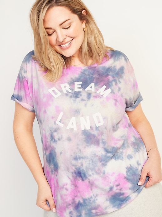 Image number 1 showing, Loose Graphic Plus-Size Easy Tee