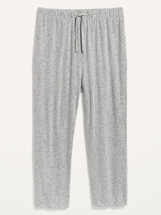 View large product image 2 of 2. Mid-Rise Cozy-Knit Plus-Size Lounge Pants