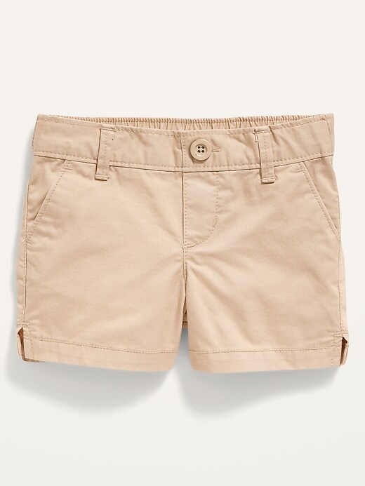 View large product image 1 of 1. Pull-On Chino Shorts for Toddler Girls