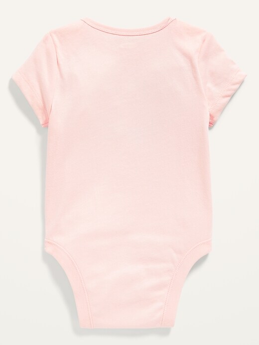 View large product image 2 of 2. Short-Sleeve Valentine-Graphic Bodysuit for Baby