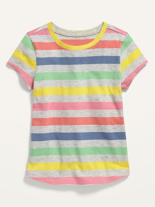 Old Navy Printed Short Sleeve Tee For Toddler Girls 635808052   Cn19688516 