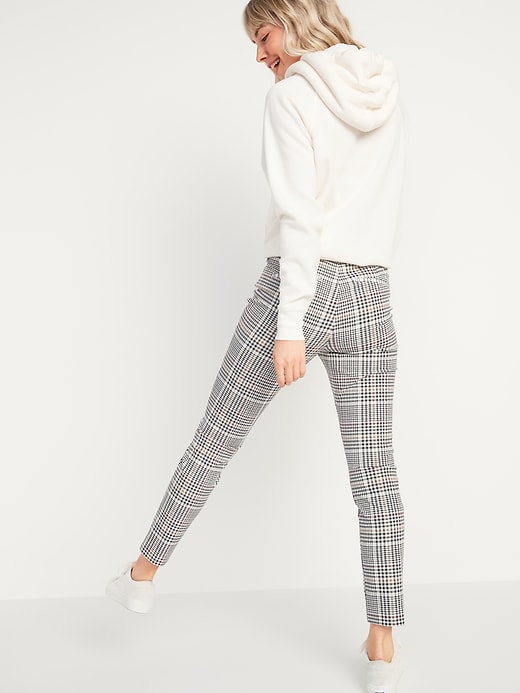 Image number 2 showing, High-Waisted Patterned Pixie Skinny Ankle Pants for Women