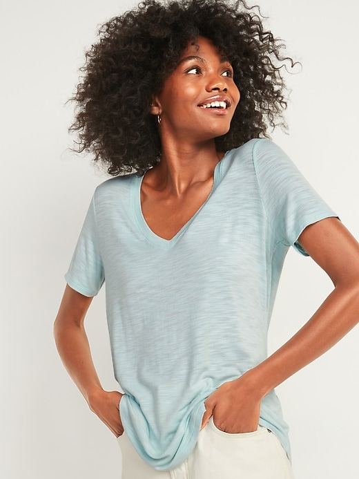 Women's MLB® Great Catch V-Neck Tees, Old Navy