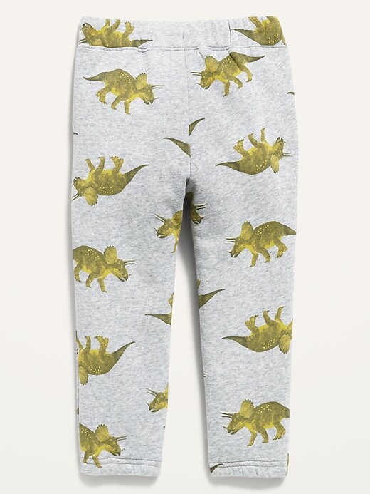 View large product image 2 of 2. Unisex Dino-Print U-Shaped Sweatpants for Toddler