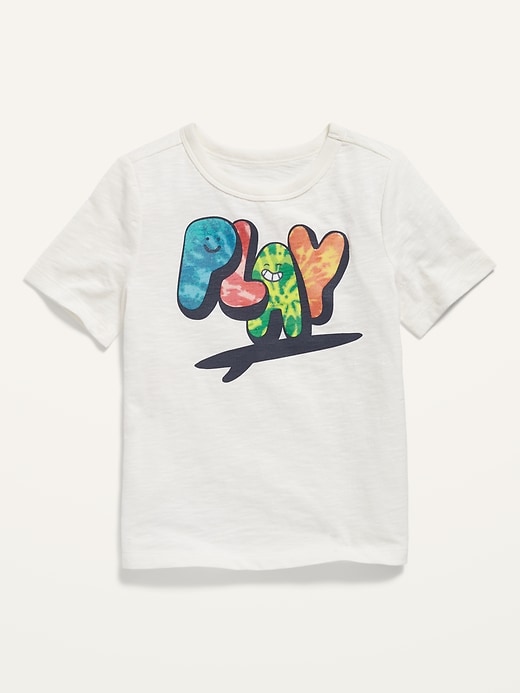 View large product image 1 of 2. "Play" Graphic Slub-Knit Tee for Toddler Boys