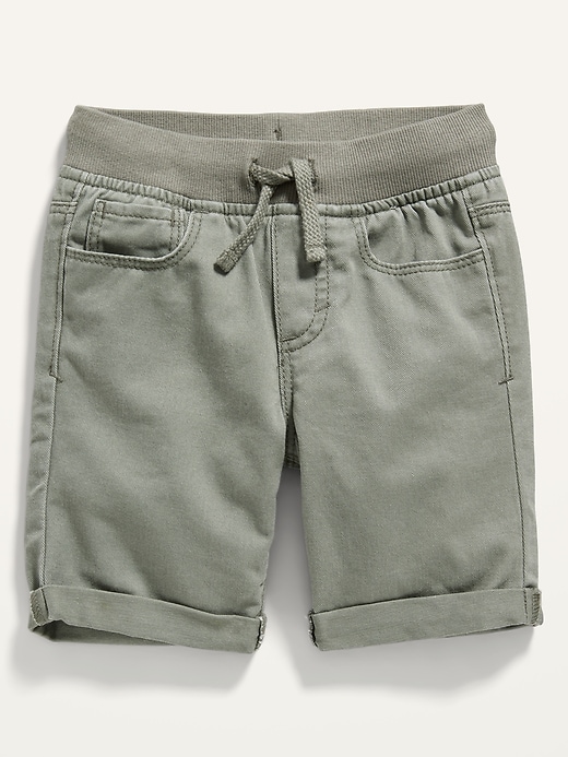View large product image 1 of 2. Karate Built-In Tough Rib-Waist Twill Shorts for Toddler Boys