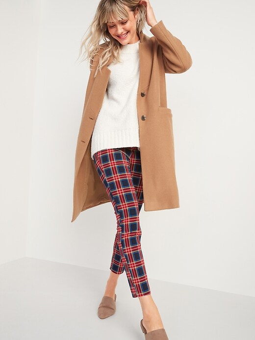 Image number 3 showing, High-Waisted Patterned Pixie Skinny Ankle Pants for Women
