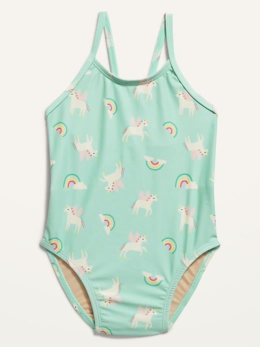 Old Navy One-Piece Bow-Tie Swimsuit for Toddler Girls. 1