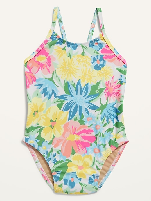 Old Navy One-Piece Bow-Tie Swimsuit for Toddler Girls - 676550012