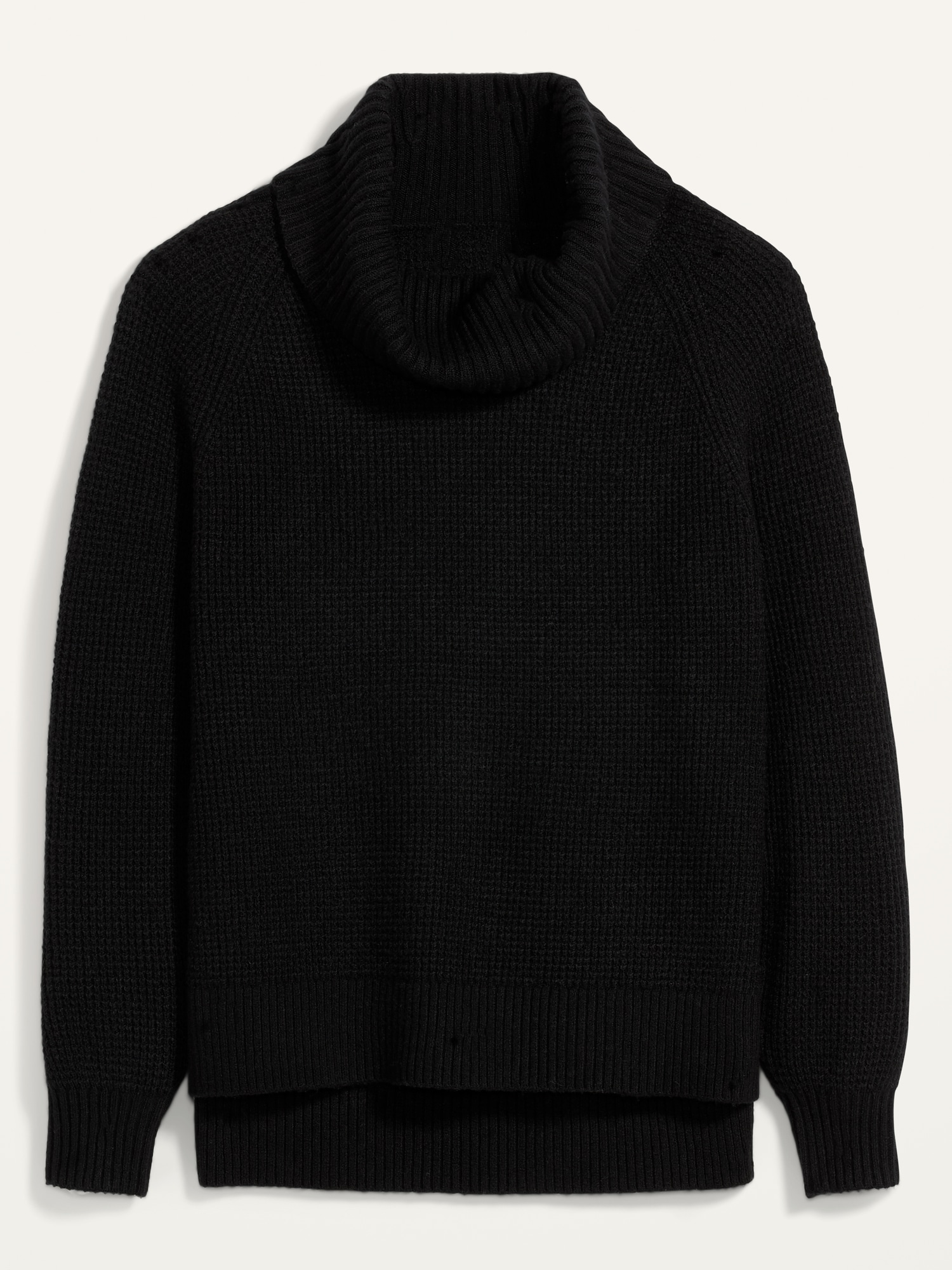 Textured Waffle-Knit Cowl-Neck Sweater for Women | Old Navy