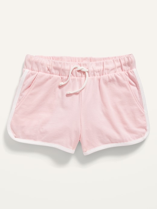 View large product image 1 of 1. Solid Dolphin-Hem Cheer Shorts for Girls