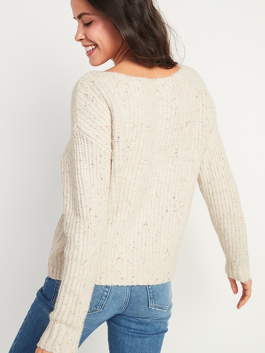 Slouchy Cozy Boat-Neck Sweater for Women | Old Navy