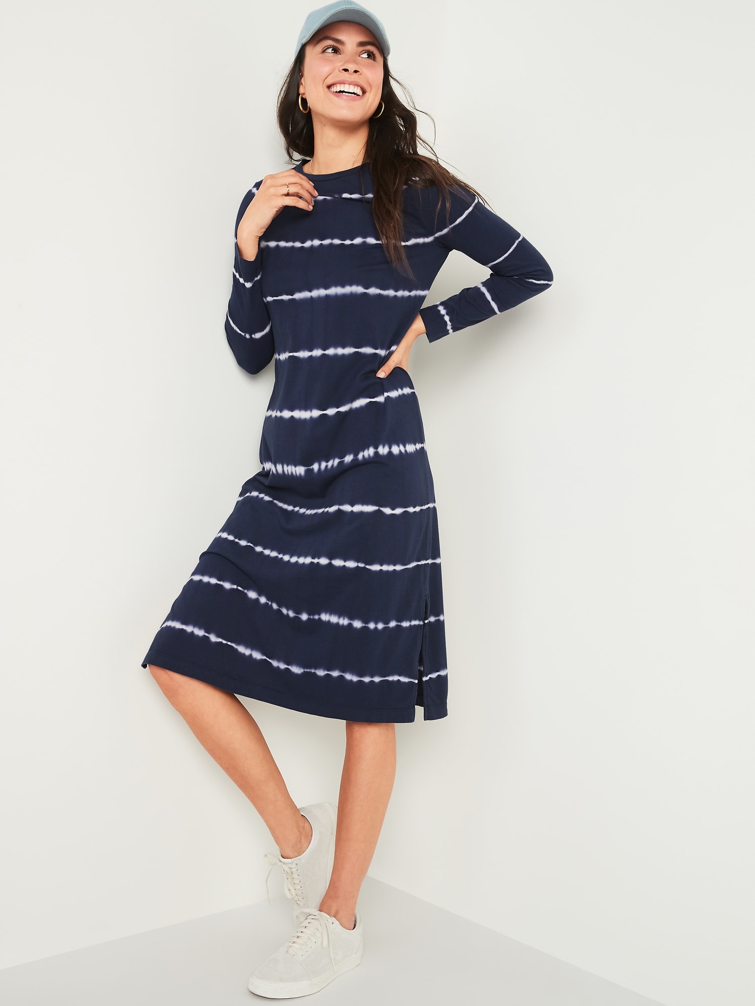 Old Navy Striped Midi Dress