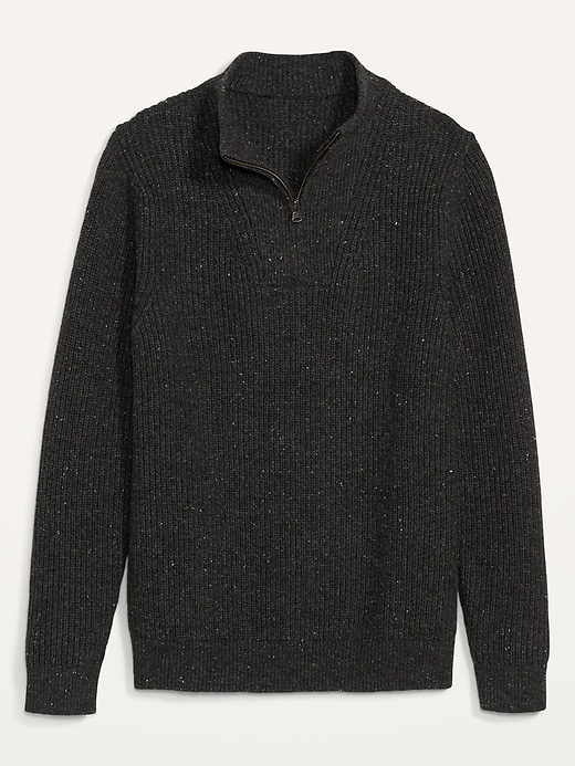 Image number 4 showing, Cozy Mock-Neck Quarter-Zip Sweater