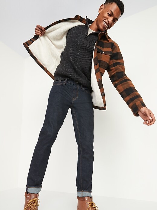 Image number 3 showing, Cozy Mock-Neck Quarter-Zip Sweater