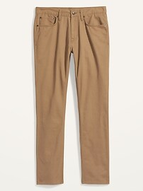 Slim Rigid Non-Stretch Twill Five-Pocket Pants for Men