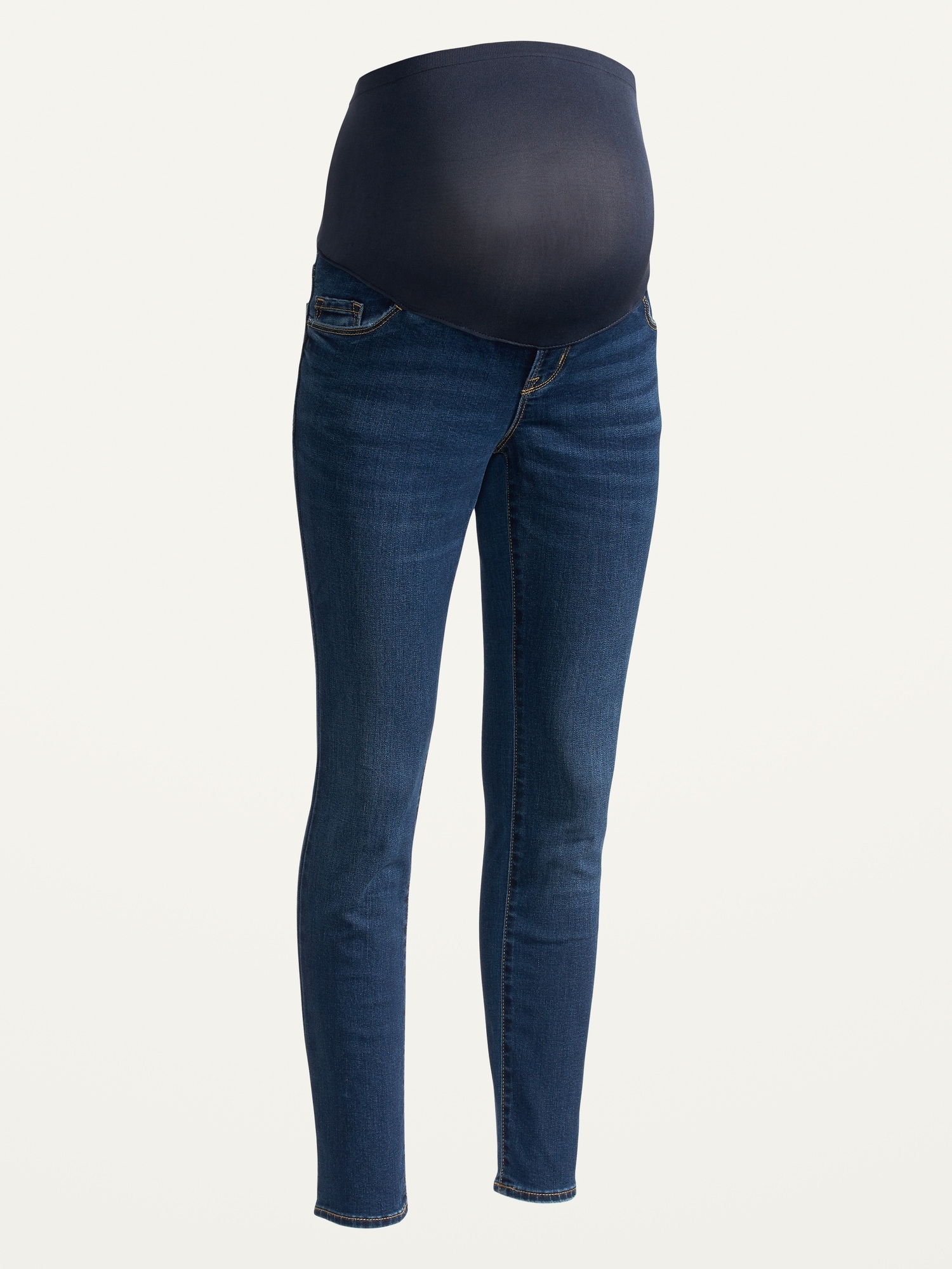 Dark Wash Straight Leg Maternity Jeans