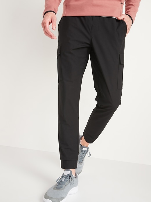 View large product image 1 of 3. Slim Go-Dry Cool Hybrid Jogger Cargo Pants