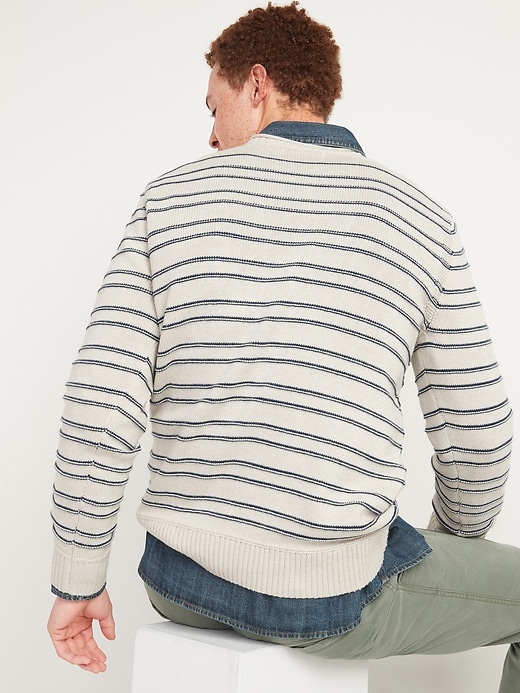 Image number 2 showing, Textured-Stripe Crew-Neck Sweater